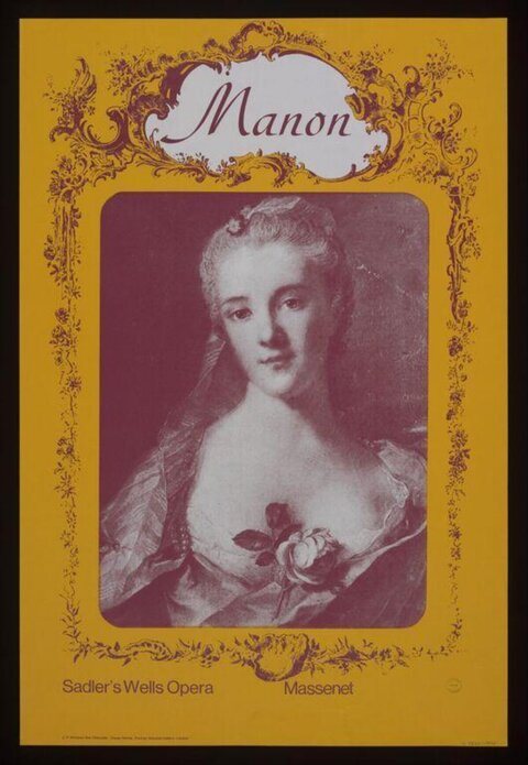 Sadler's Wells Manon Opera Poster
