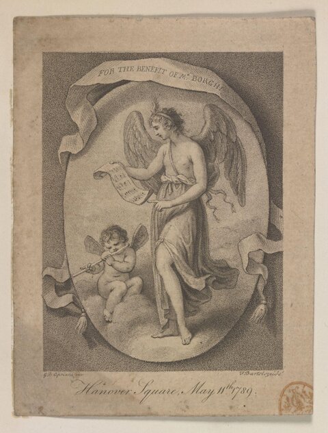 1789 Musical Benefit Concert Engraving