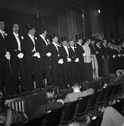 Men's Chorus Performance On Stage
