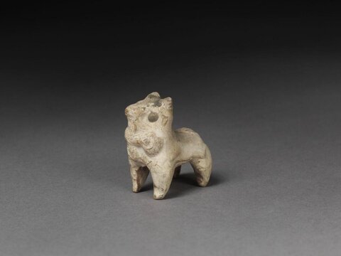 Ancient Pottery Lion Figurine