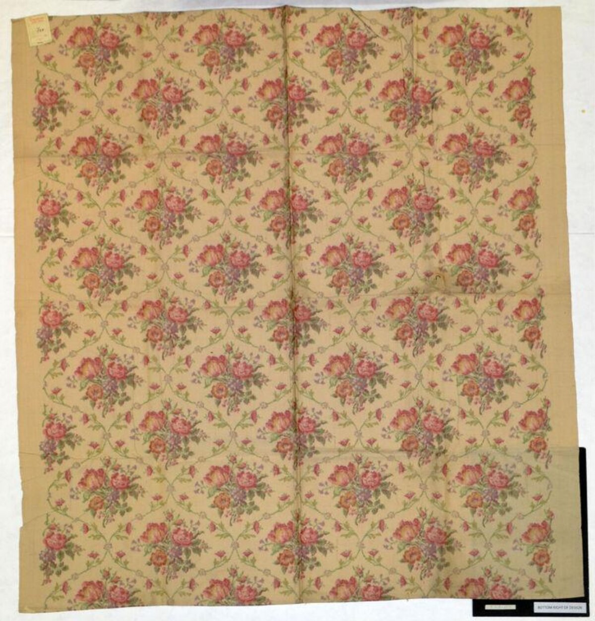 Vintage Floral Pattern Fabric