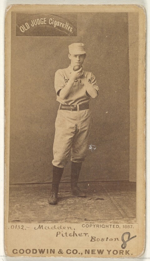 1887 Boston Pitcher Baseball Cigarette Card