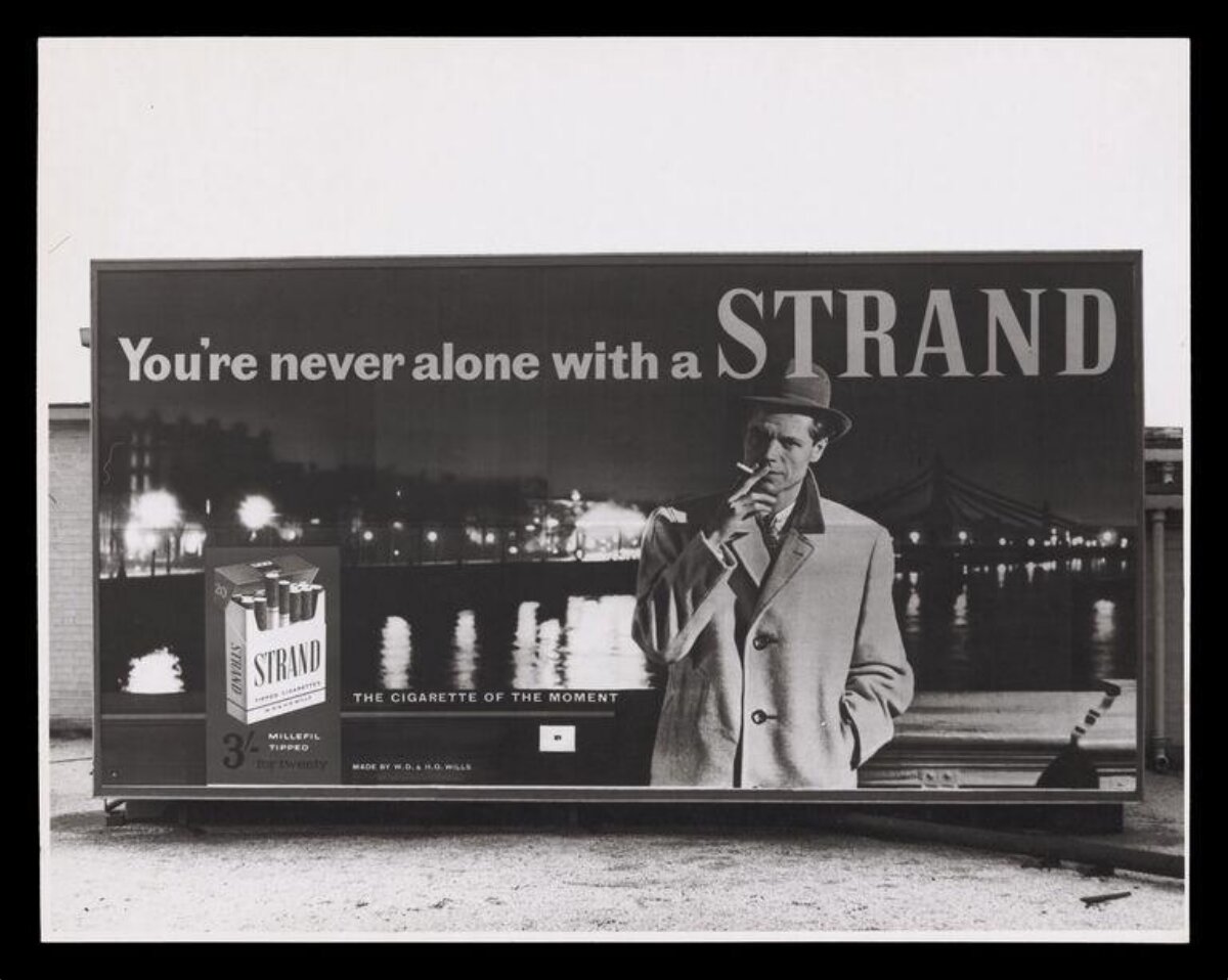 Vintage Strand Cigarette Billboard Ad