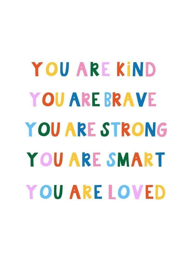 Colorful Encouraging Affirmation Quotes