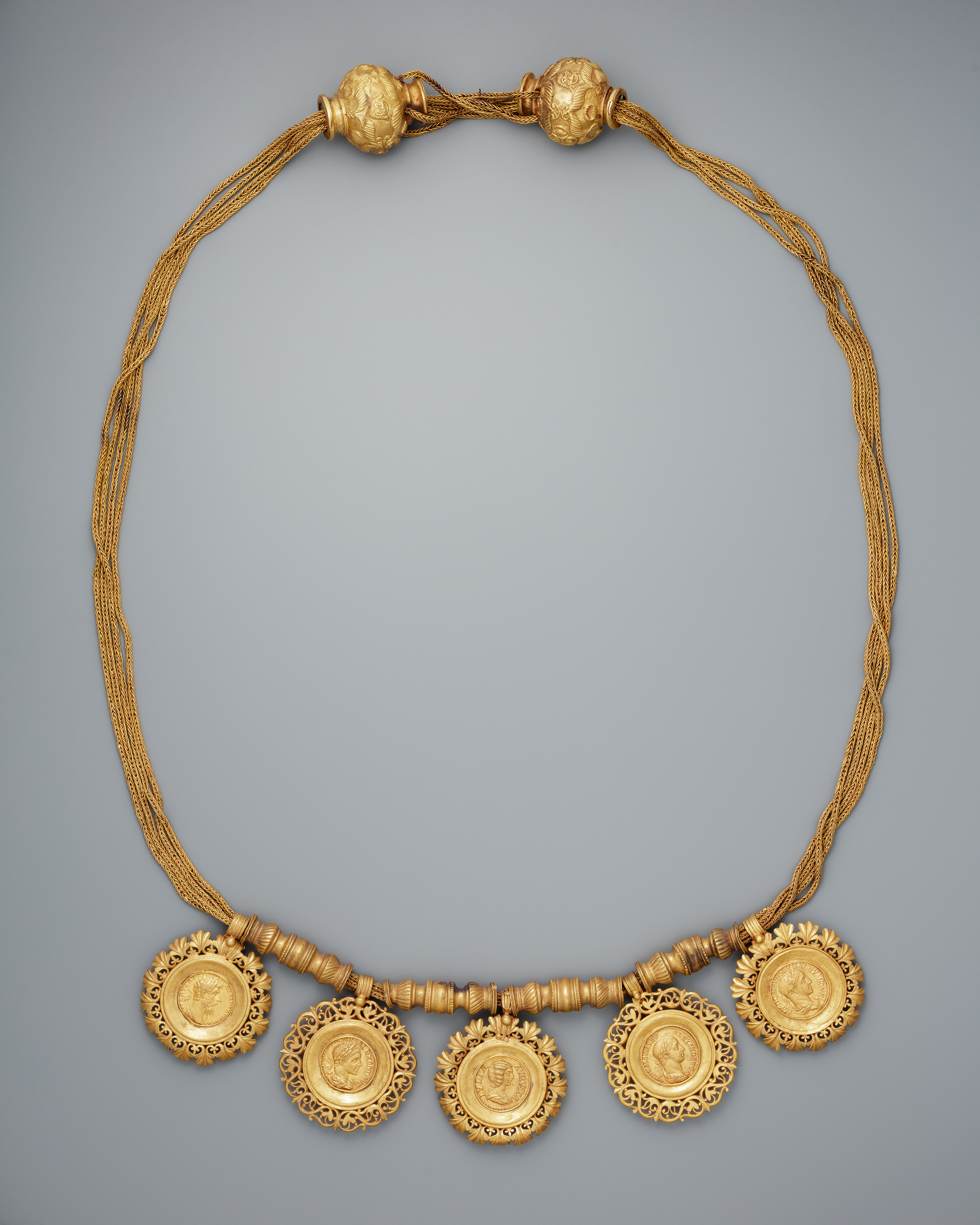 Ancient Gold Pendant Necklace