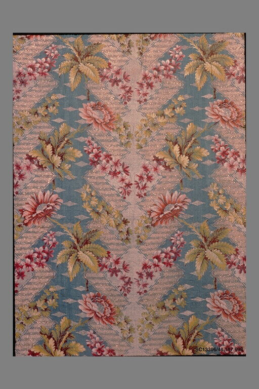 Vintage Floral Patterned Textile