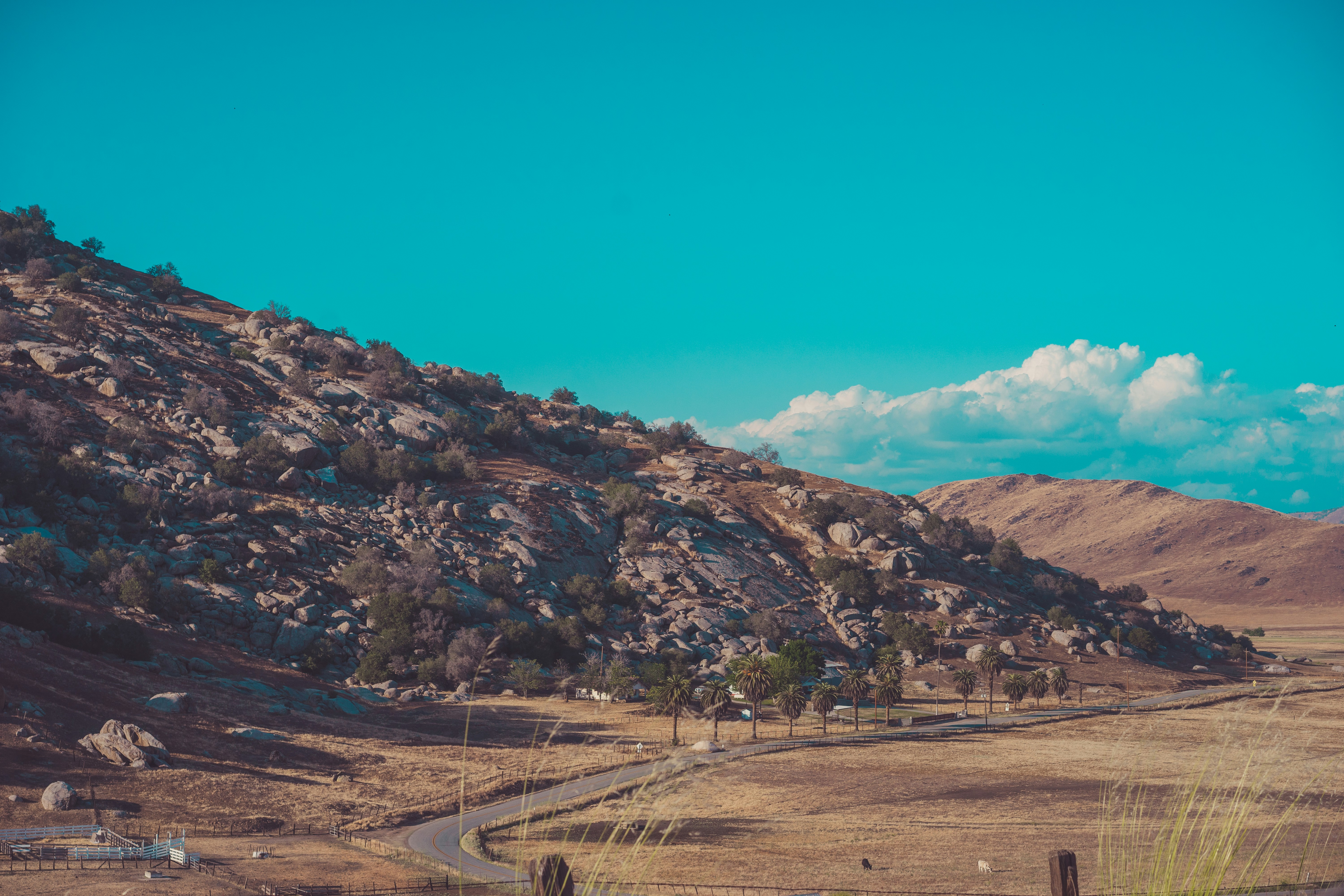 Rocky Hillside Rural Landscape