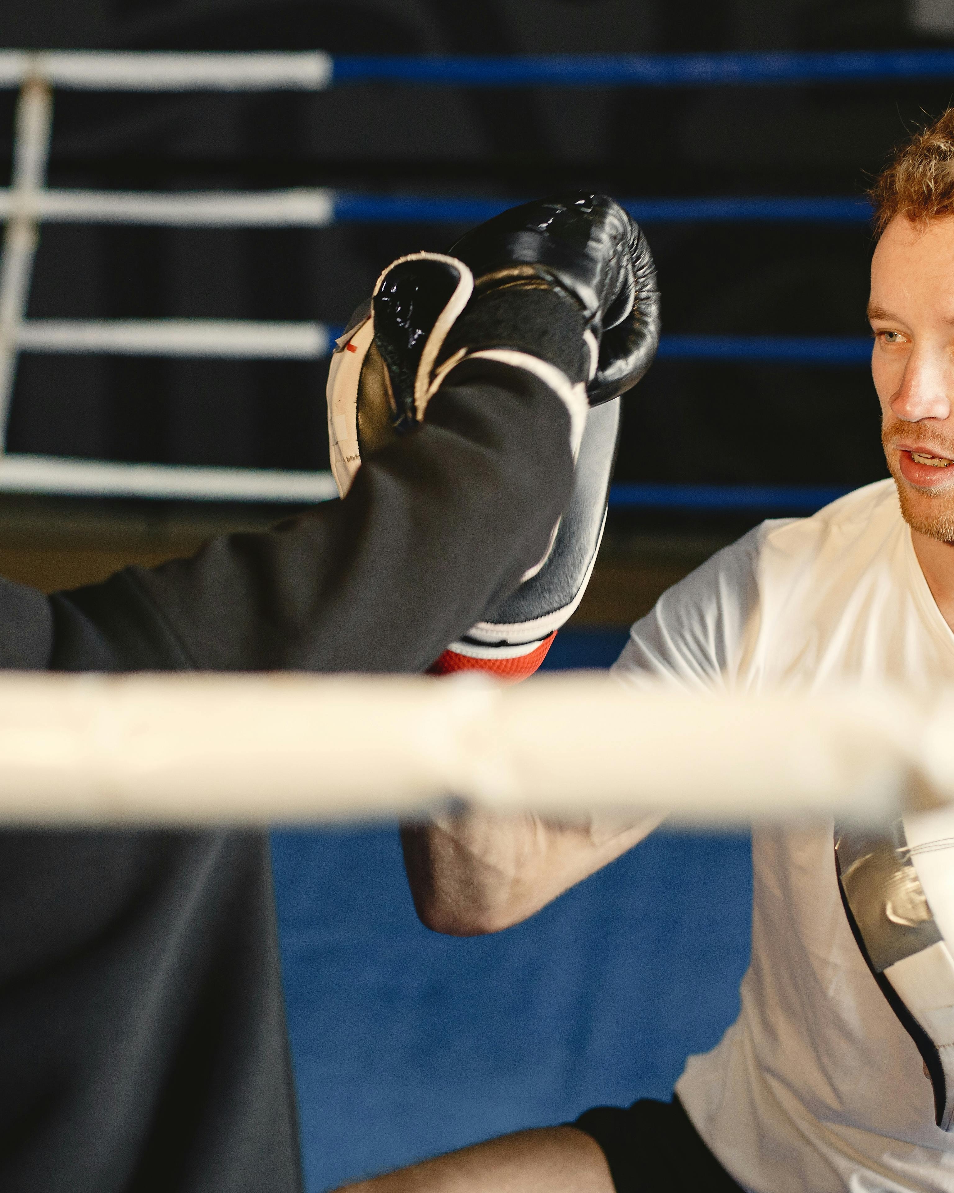 Boxing Training in Boxing Ring