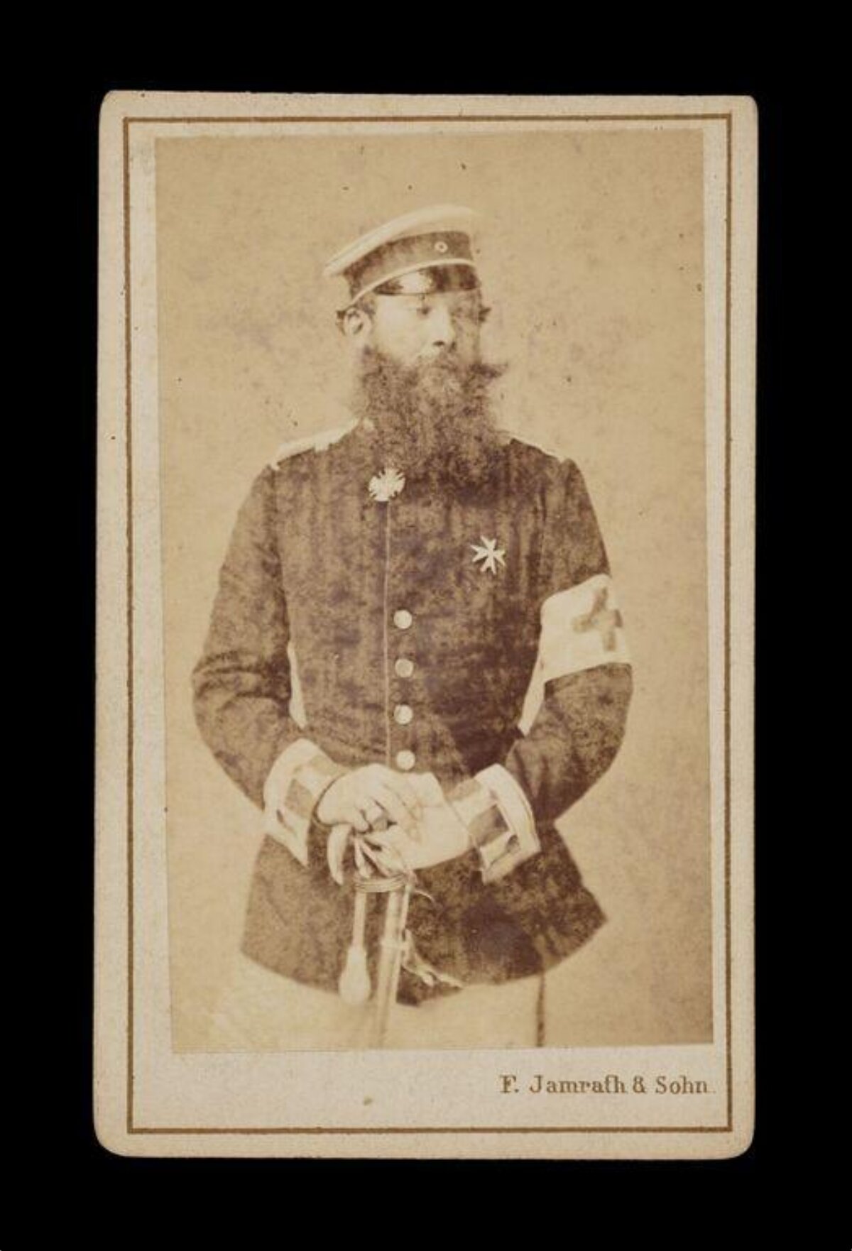 Vintage Portrait of 19th Century Military Officer