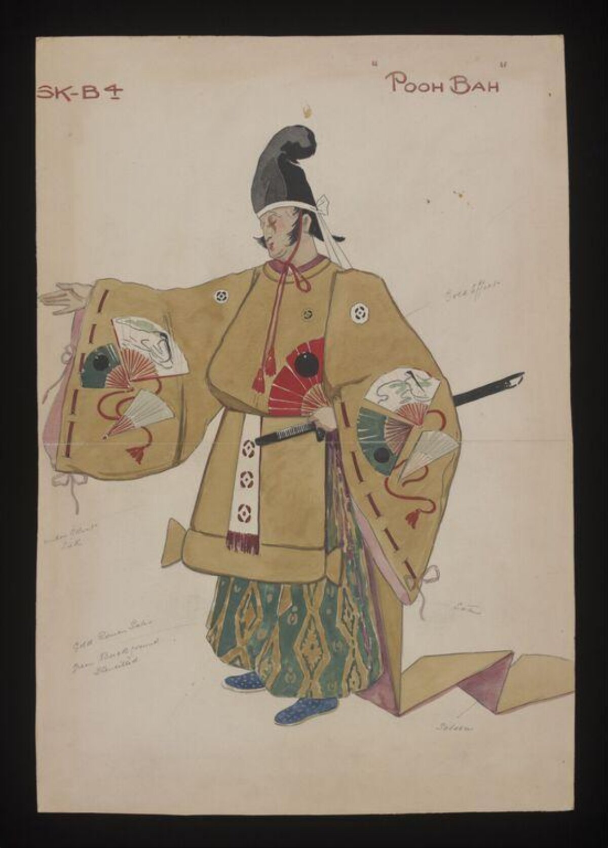 Pooh-Bah Costume Design Sketch