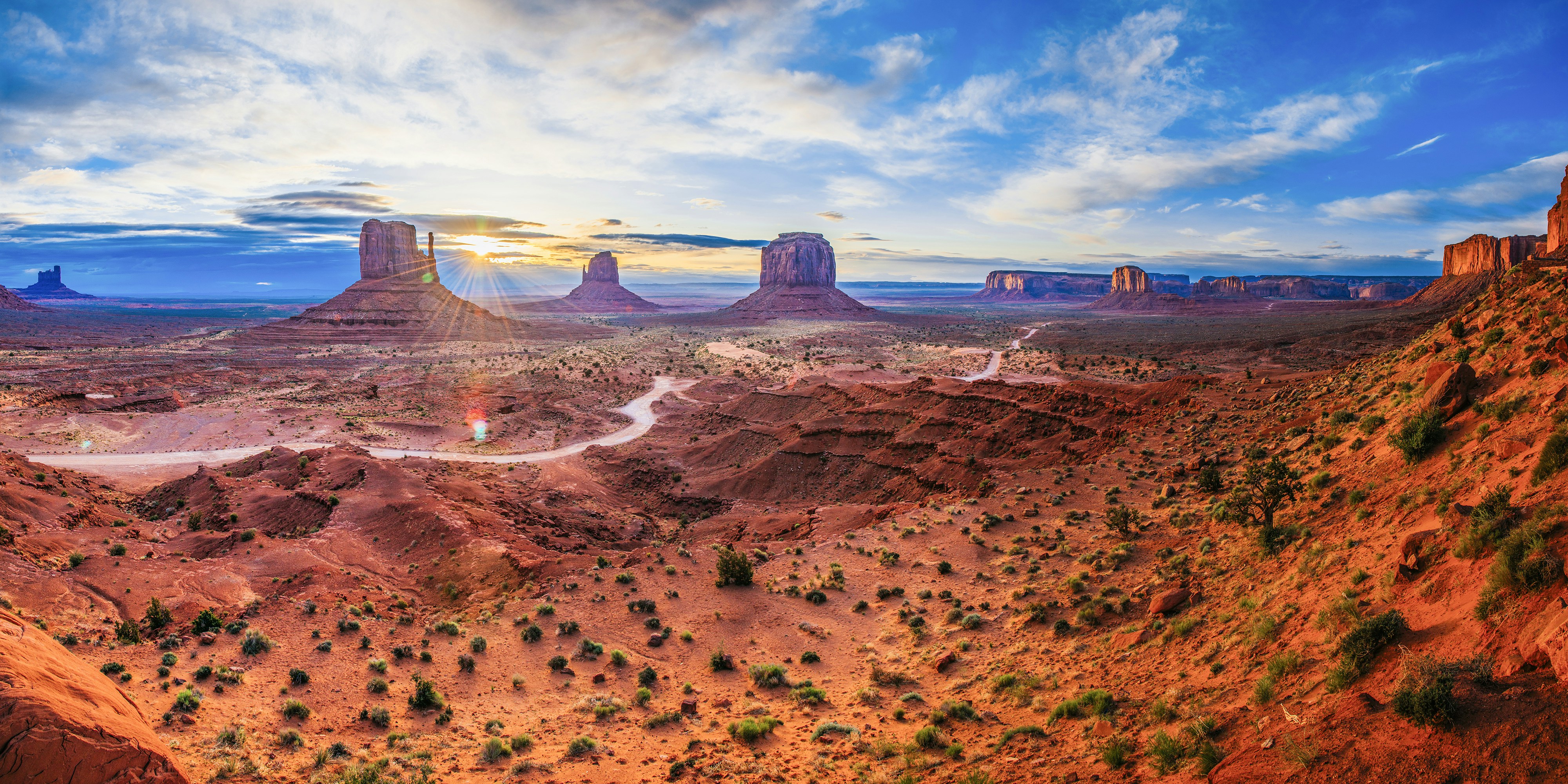 Monument Valley Sunrise Landscape