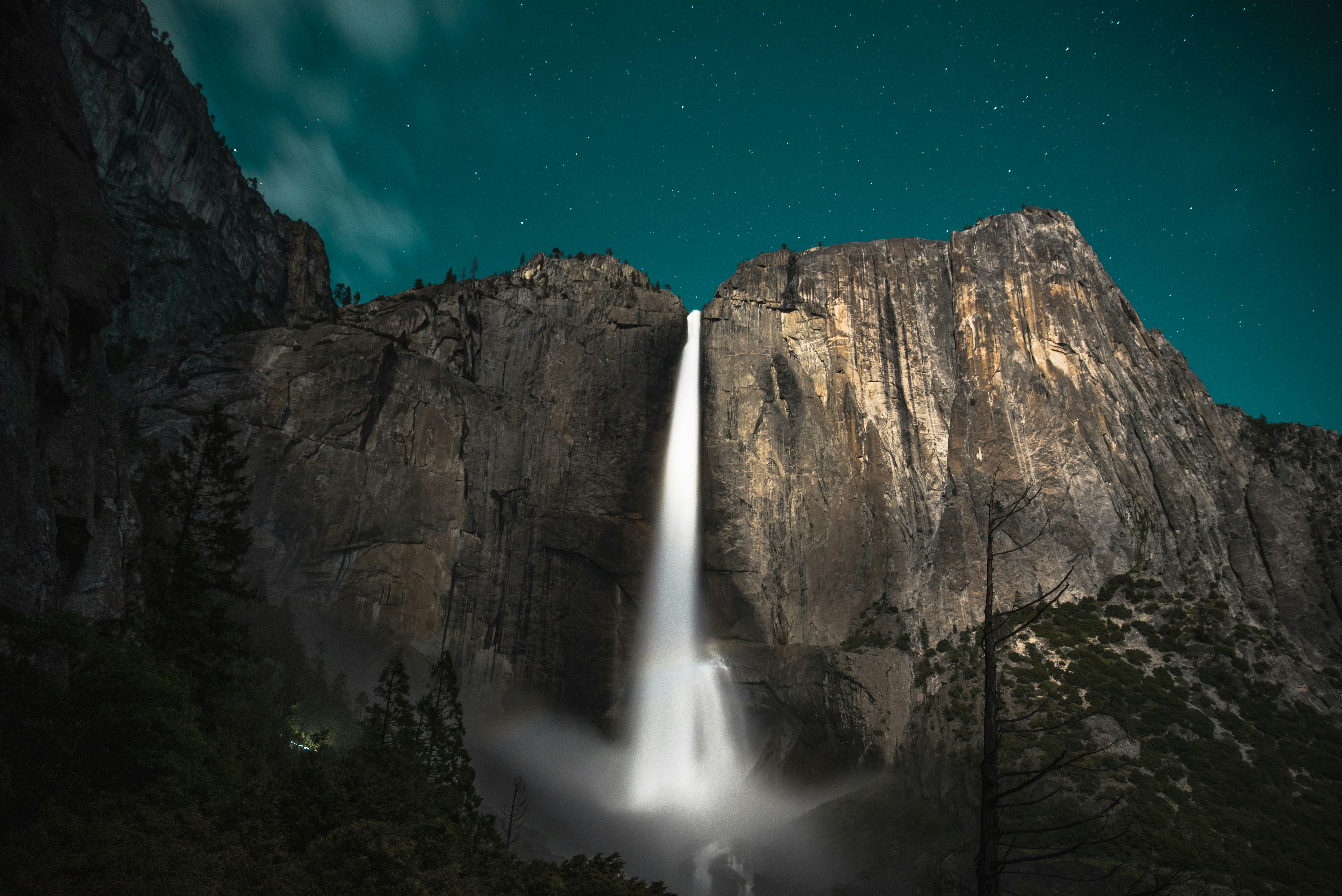 Yosemite Falls at Night