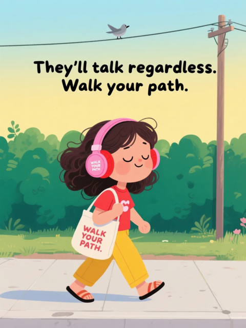 Walk Your Path Motivational Illustration