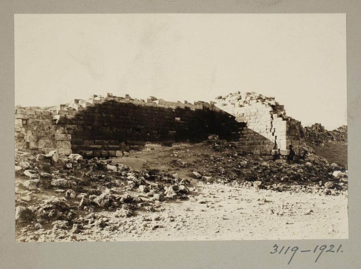 Ancient Stone Wall Ruins