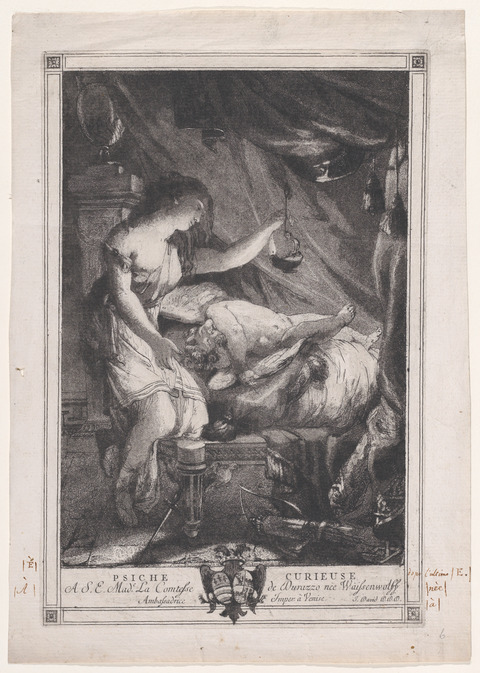 Psyche Observing Sleeping Cupid