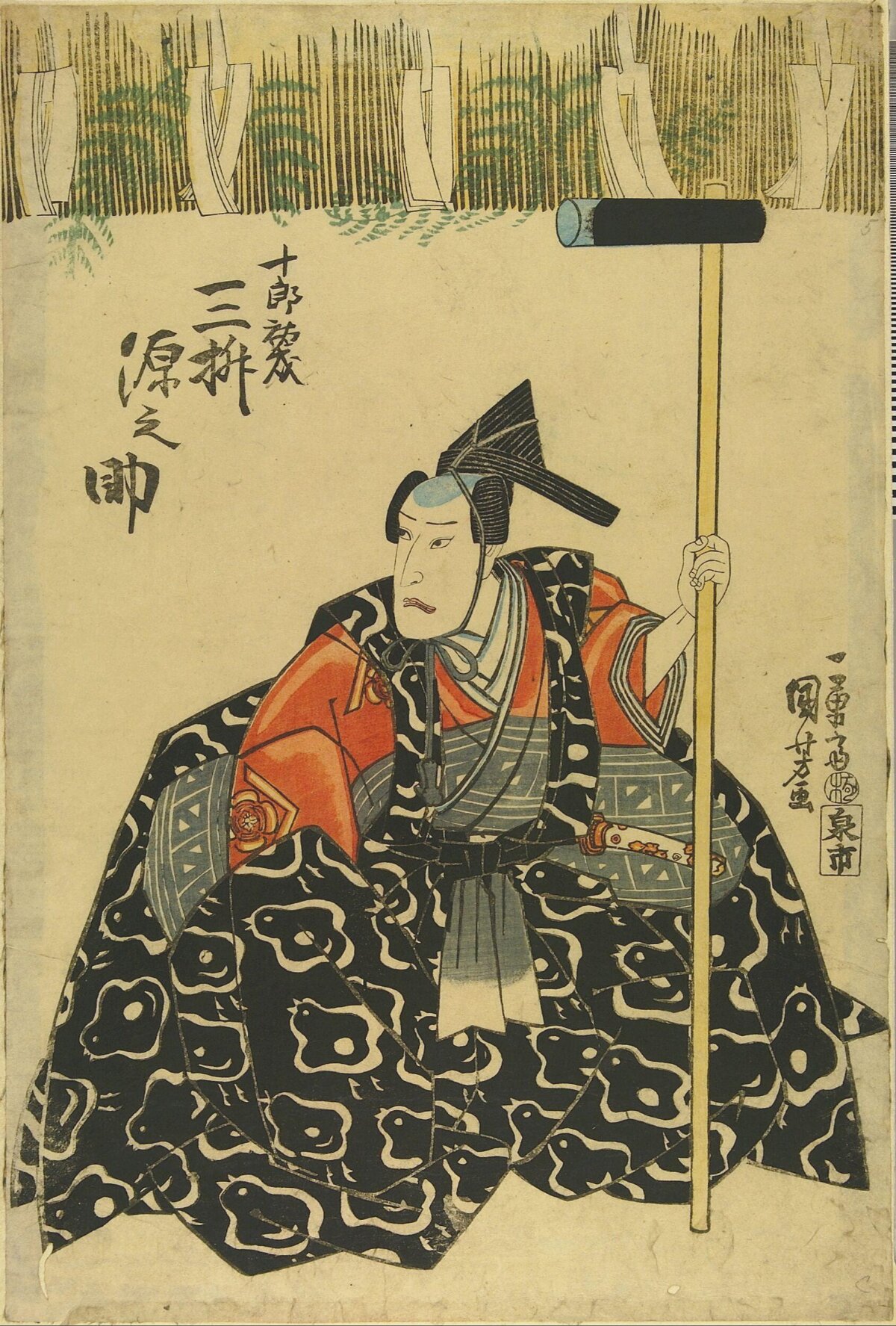 Japanese Ukiyo-e Kabuki Actor Portrait