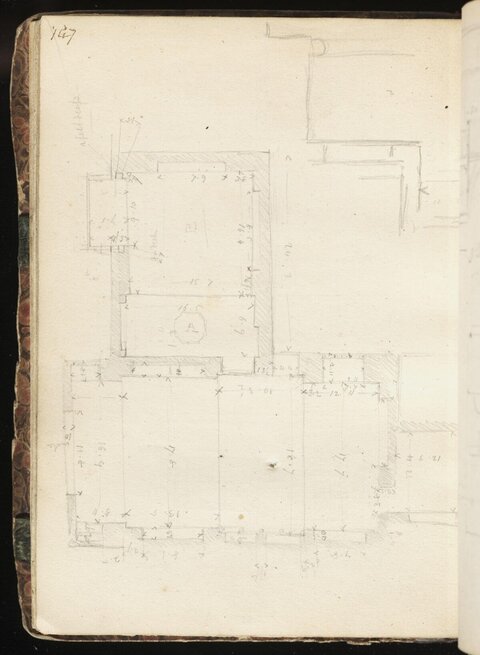 Hand-drawn Architectural Floor Plan Sketch