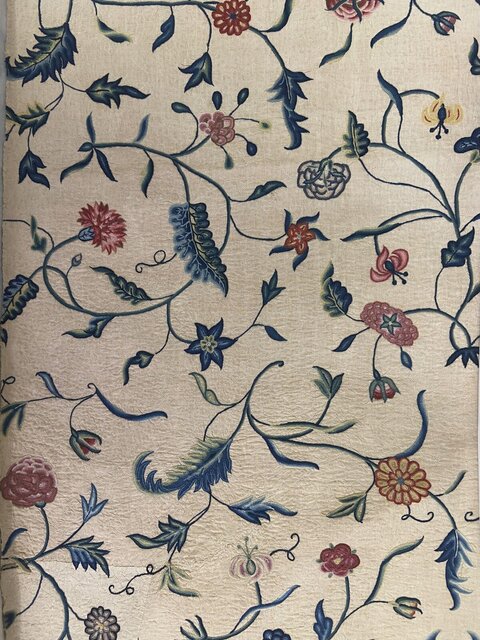 Embroidered Floral Pattern Fabric