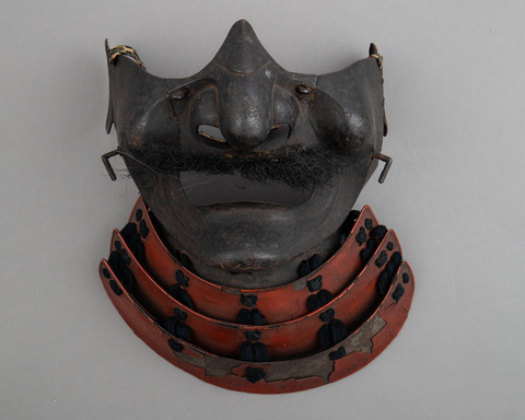 Antique Japanese Samurai Face Mask