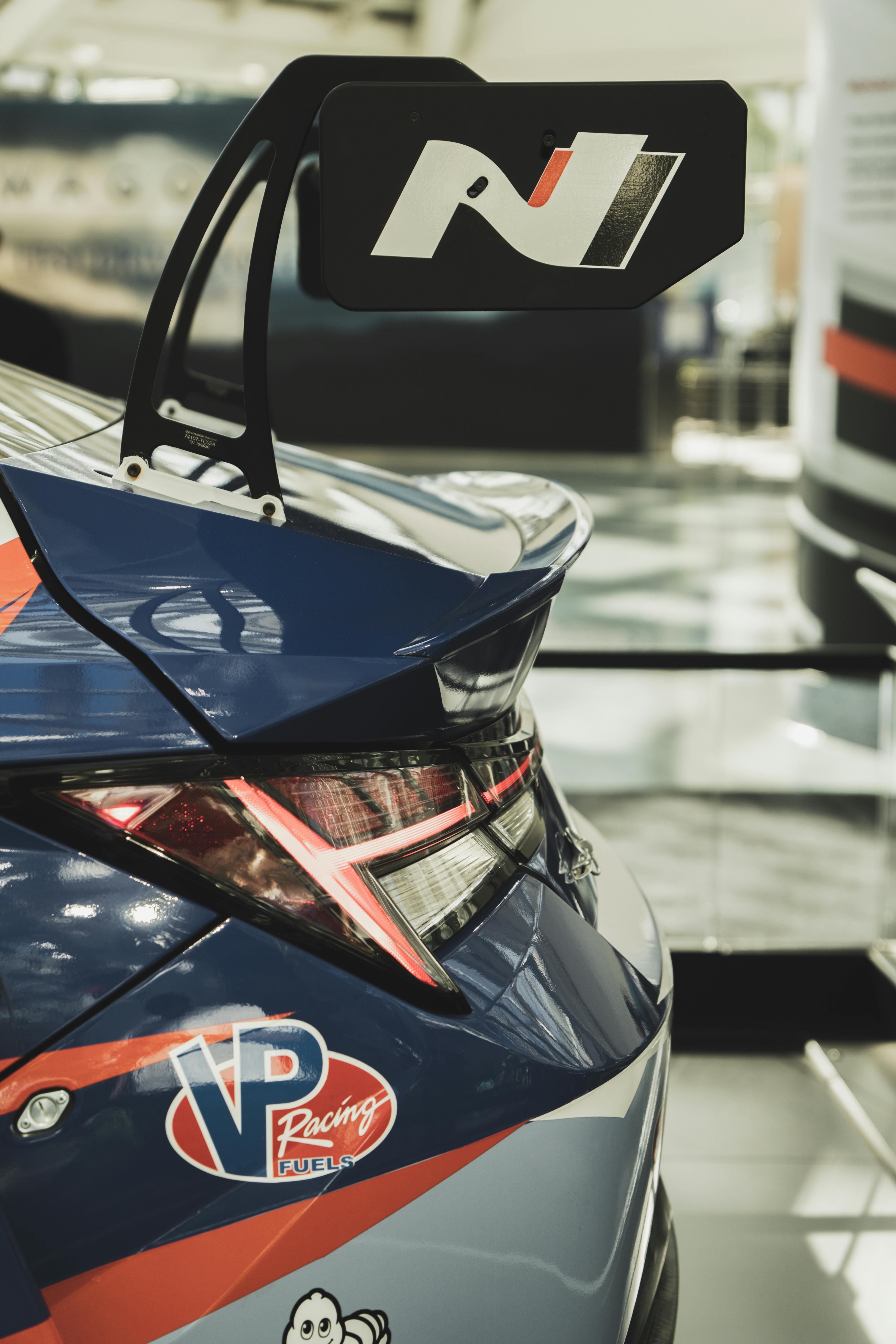 Rear of Hyundai N Racing Car