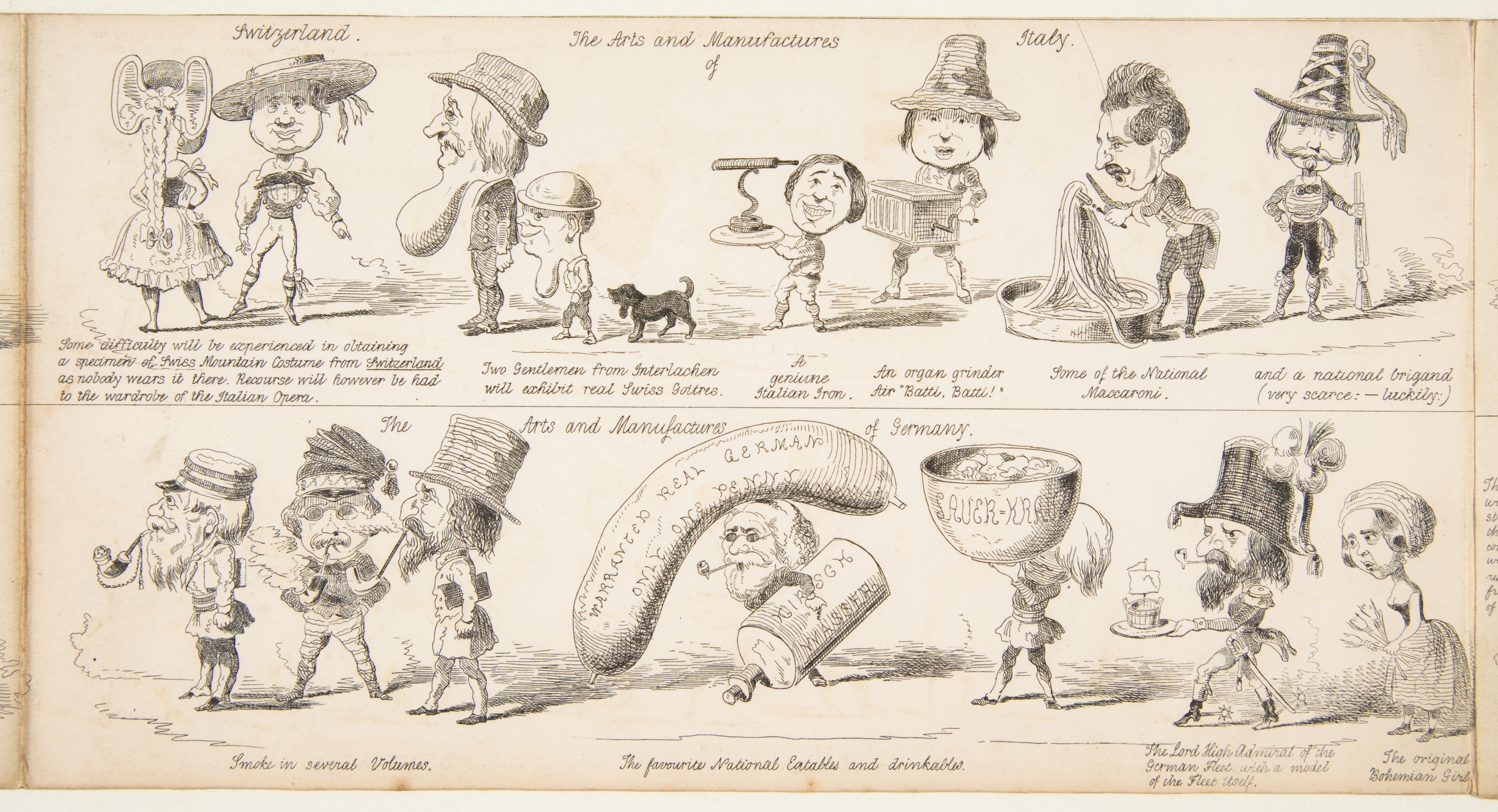 Victorian Caricature of European Nations