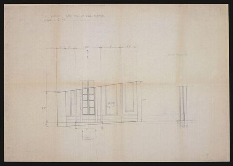 Hand-drawn Fireplace Elevation Plan