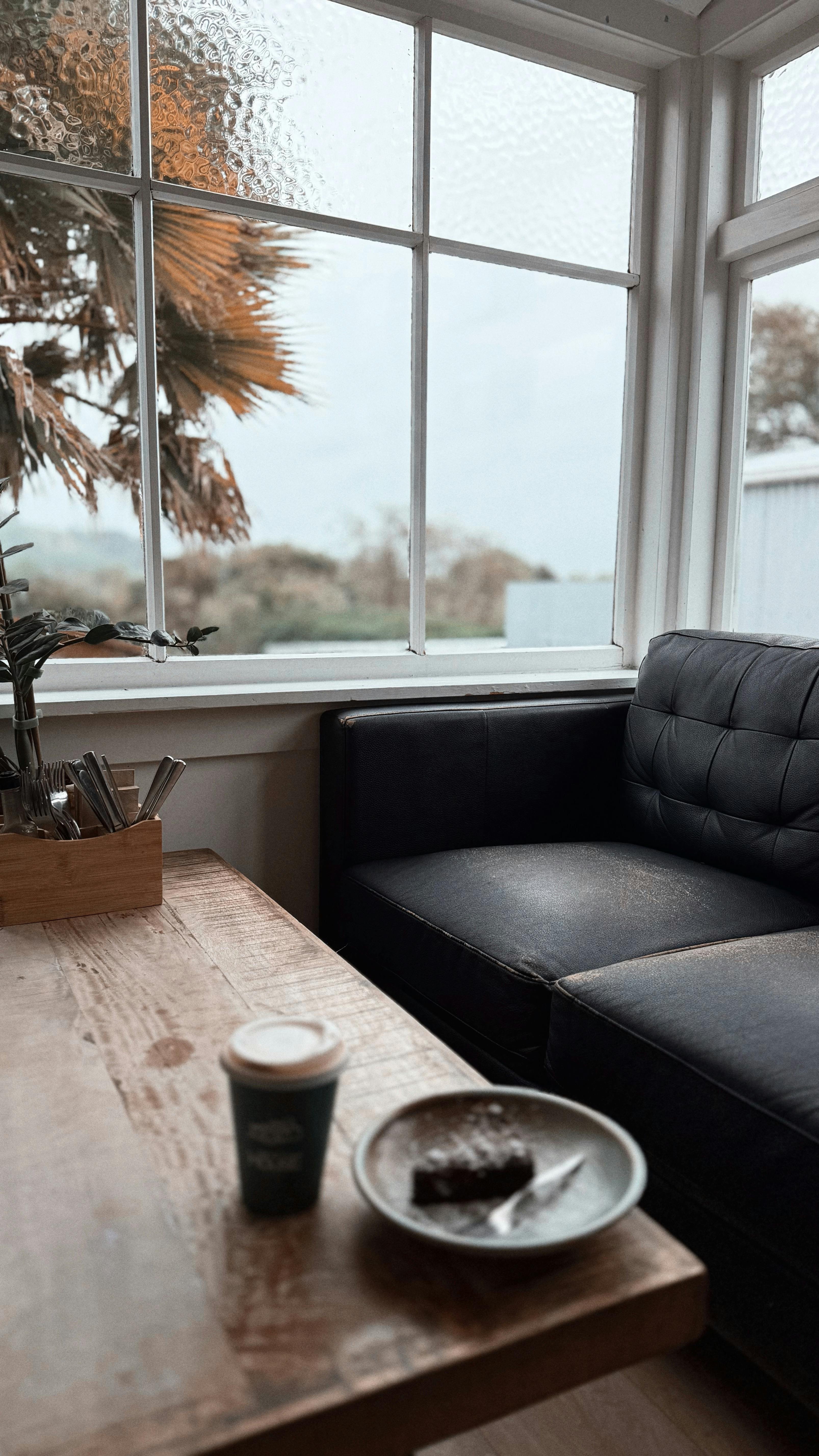 Coffee and Dessert by Cafe Window