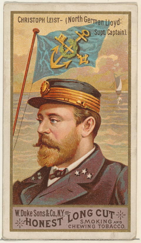 Vintage Captain Tobacco Advertising Card