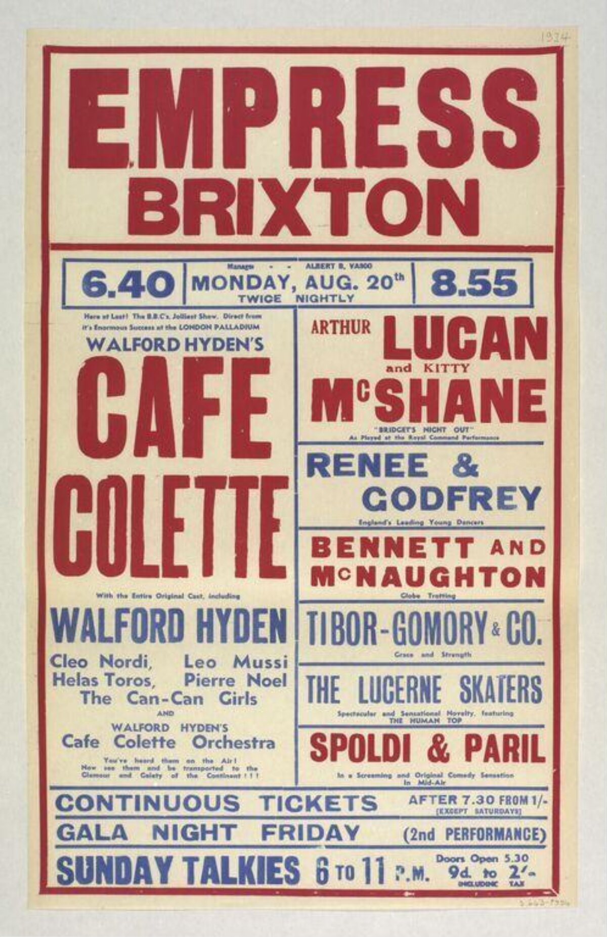 Empress Brixton Vintage Performance Poster