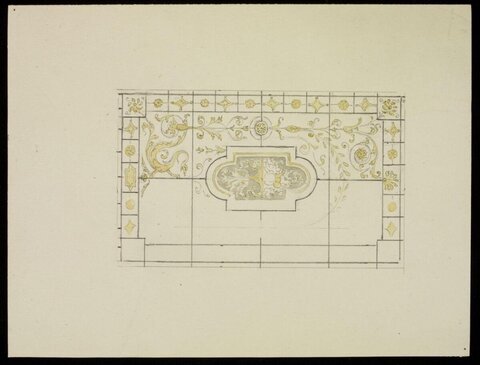 Ornamental Ceiling Design Sketch