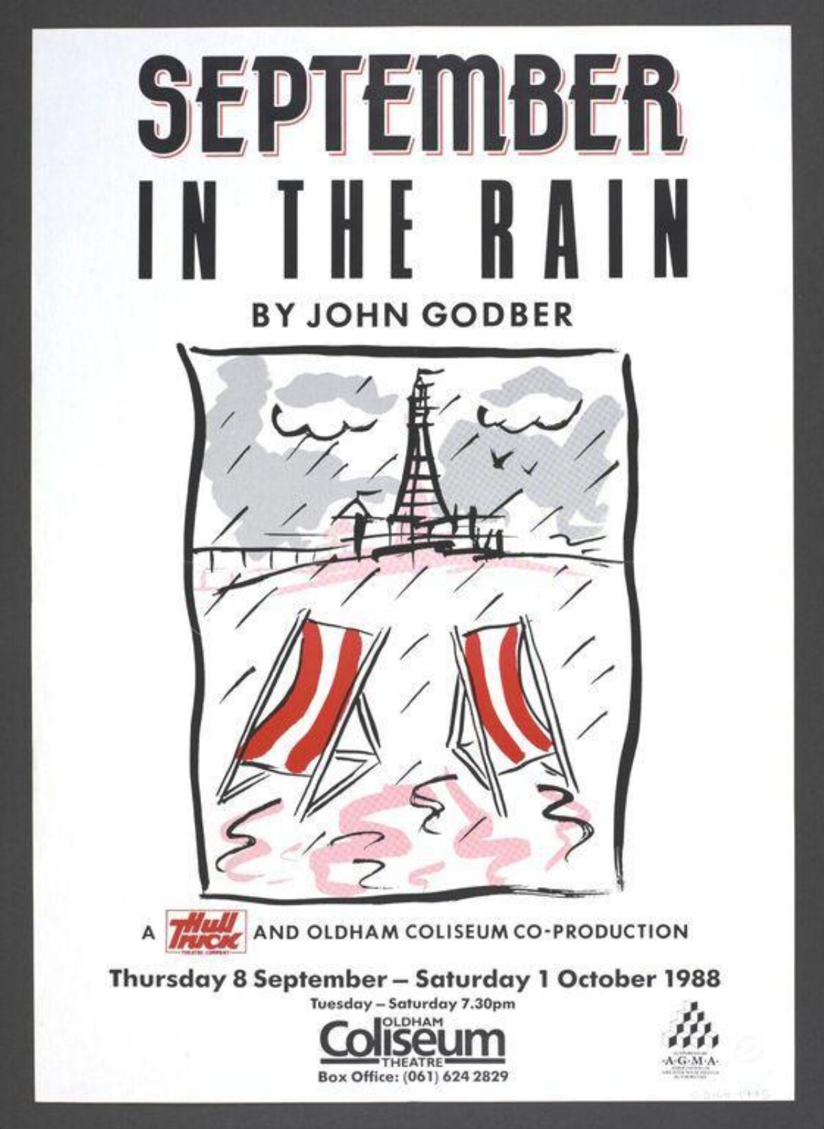1988 September In The Rain Theatre Poster