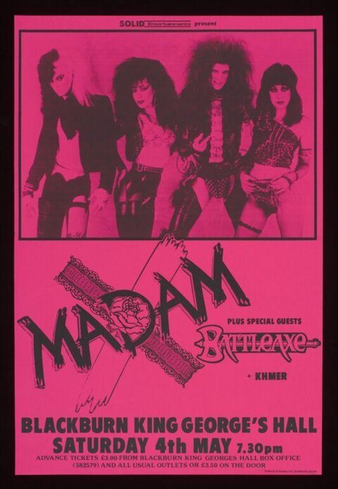 Madam Band Concert Gig Poster