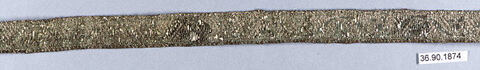 Gold Glitter Textile Trim Sample