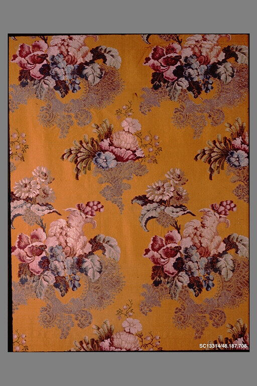 Mustard Yellow Floral Textile