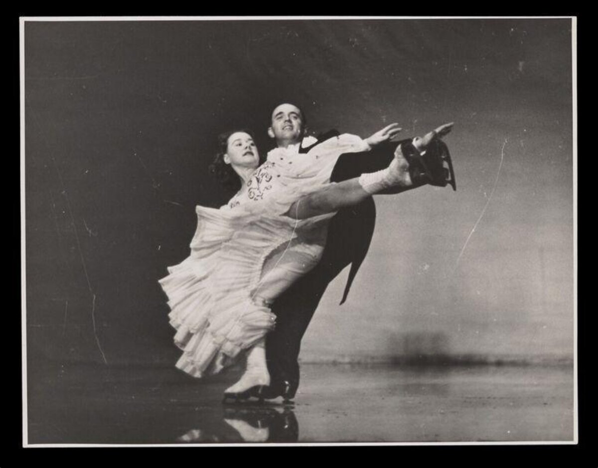 Vintage Pair Figure Skating Performance