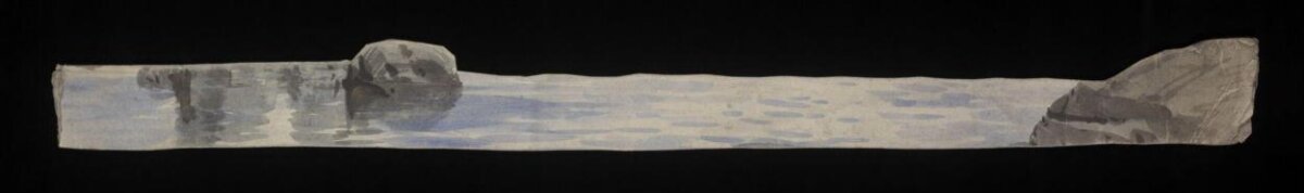 Rock-bordered Waterway Panorama