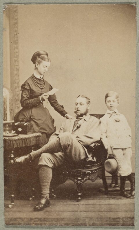 Vintage Studio Portrait of Three People