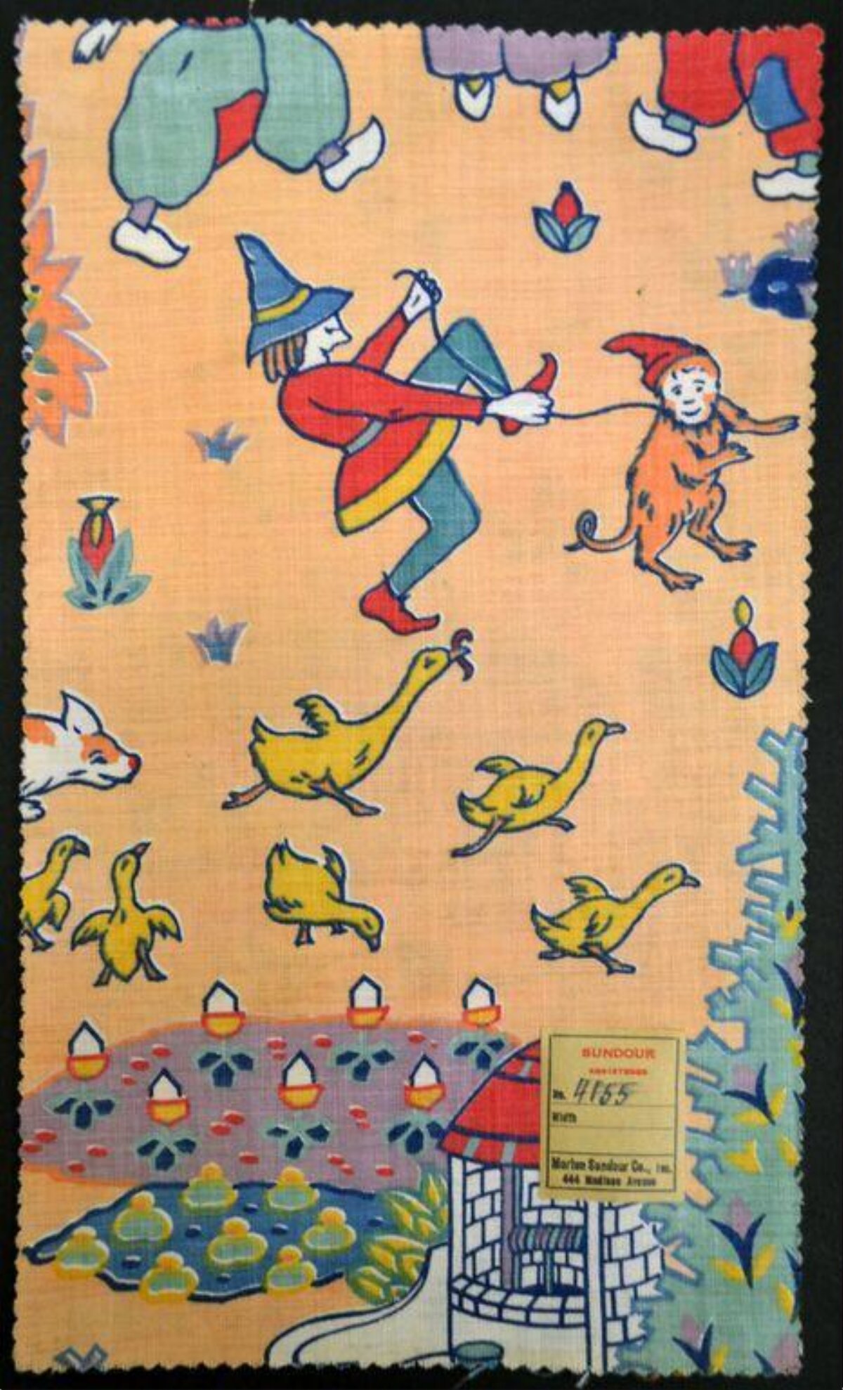 Children's Story Printed Fabric Sample