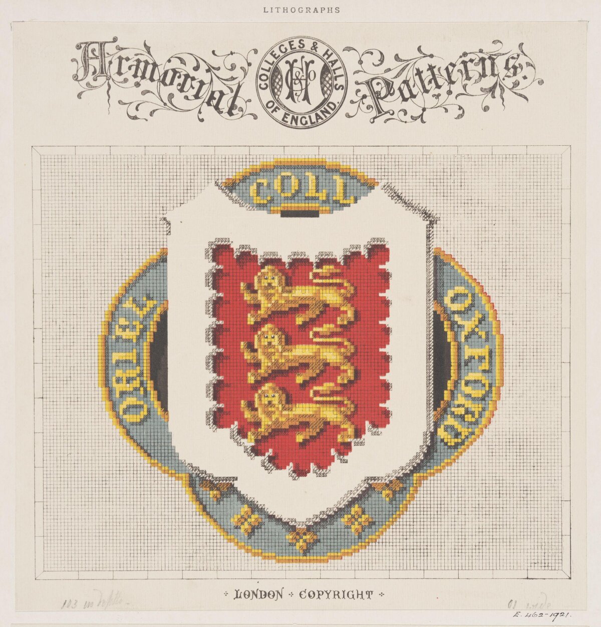 Oriel College Oxford Armorial Pattern — Logos
