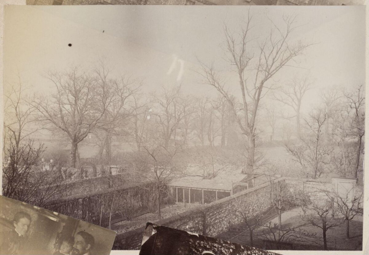 Vintage Winter Walled Garden View