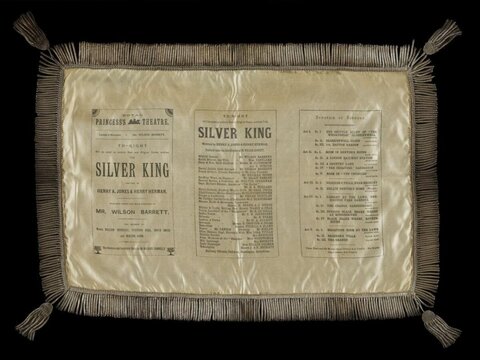 The Silver King Theatre Silk Playbill