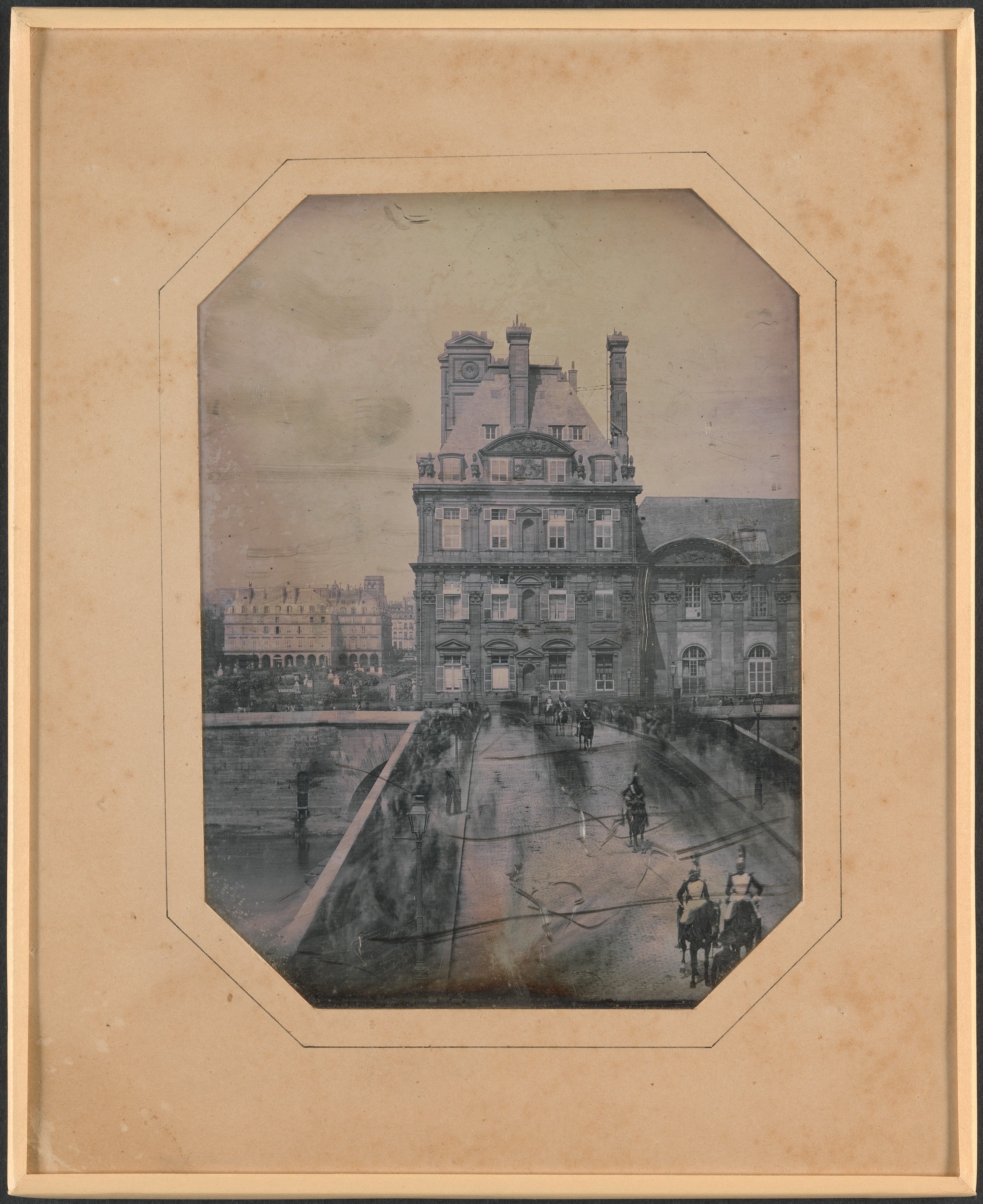 Vintage Bridge View of Historic Building