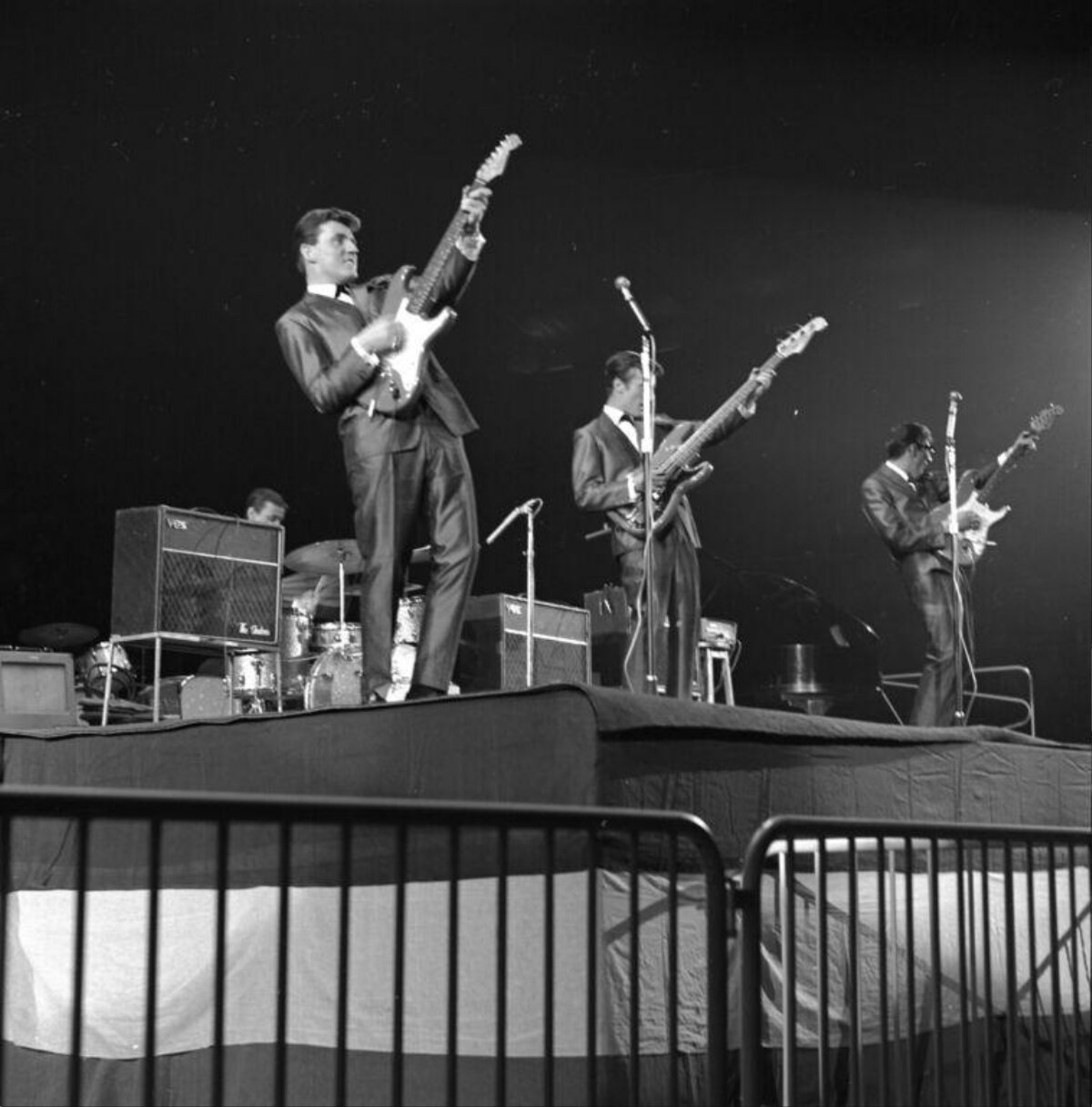 Vintage Band Performance On Stage