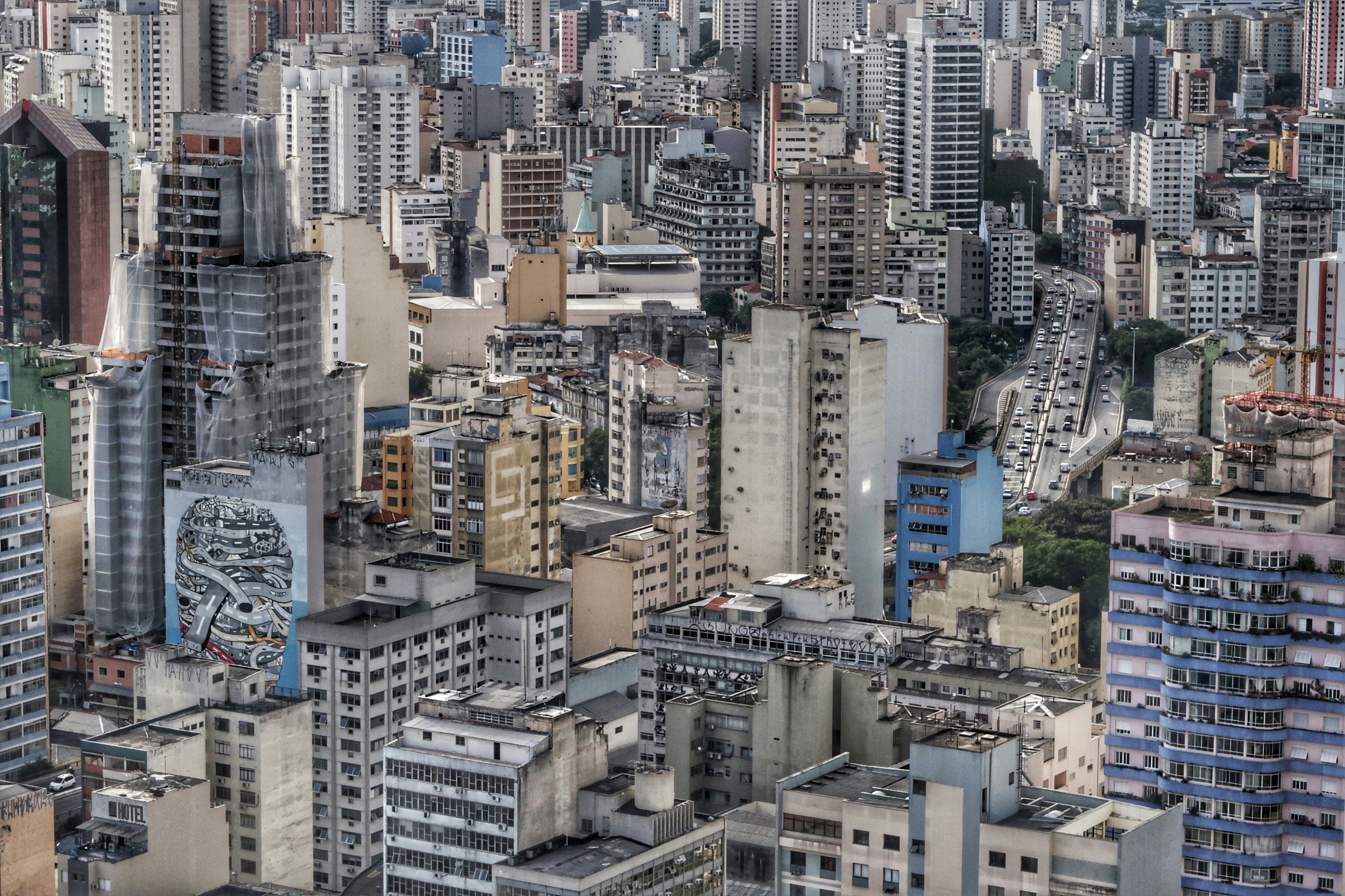 Dense Urban High-rise Cityscape