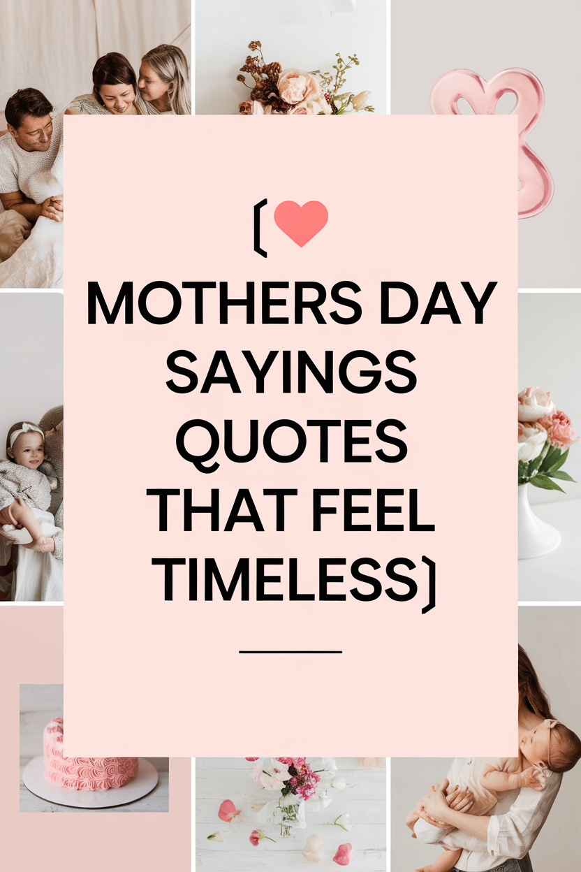 Timeless Mothers Day Quotes Graphic