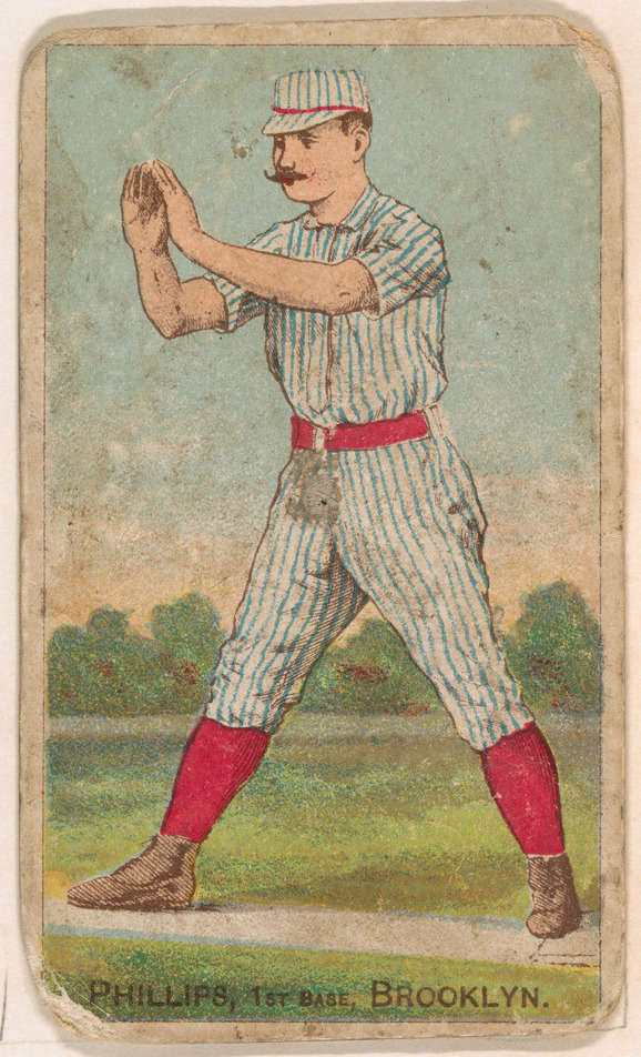 Vintage Brooklyn Phillips Baseball Card