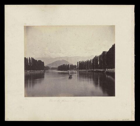 Vintage View of Jhelum River Srinagar