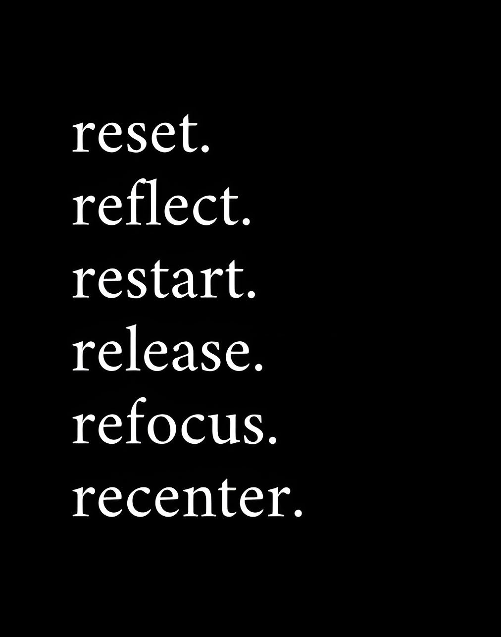 Motivational Reset Affirmation Quote