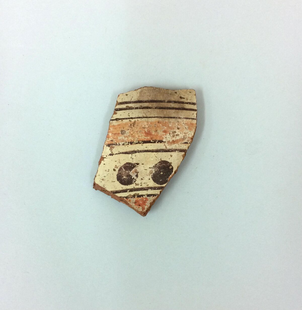 Ancient Painted Pottery Fragment