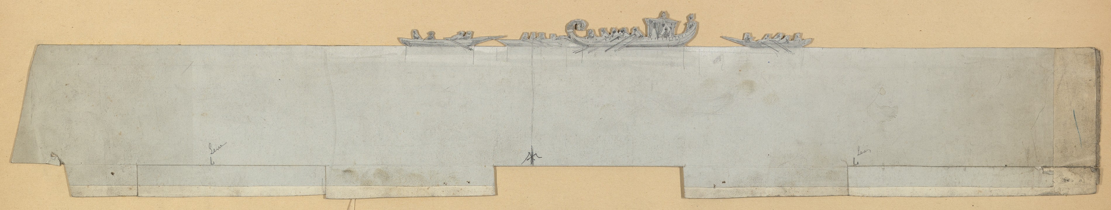 Sketch of Rowing Boats